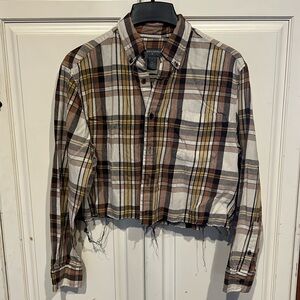 Saddlebred Cropped flannel size med